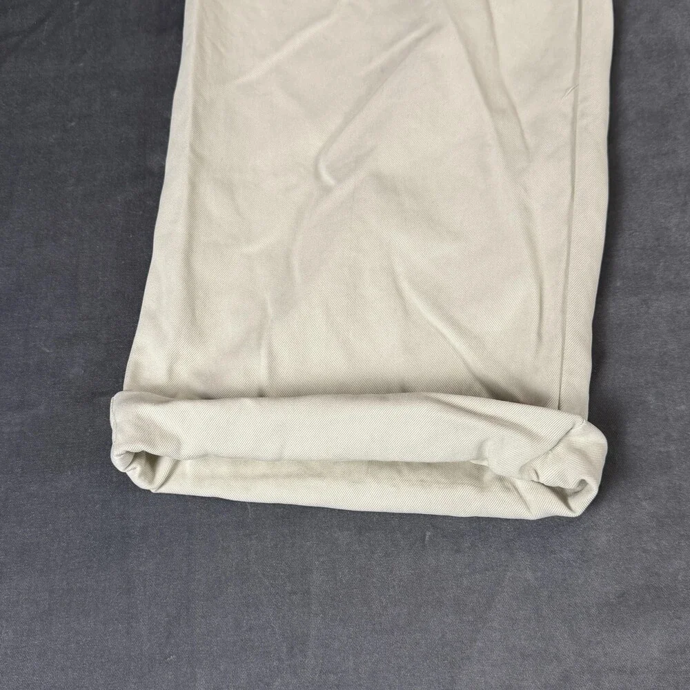 Tommy Bahama Dress Pants Mens 38x29 White 100% Silk Relax Pleated Straight Leg